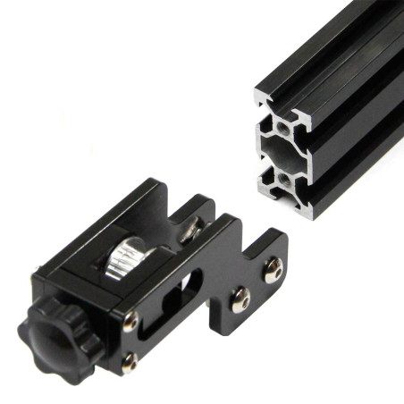 Befenybay Tendeur de courroie synchrone extensible pour imprimante 3D Creality Ender-3 profil en aluminium 40 x 20 mm (4020, noi