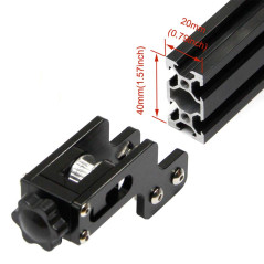 Befenybay Tendeur de courroie synchrone extensible pour imprimante 3D Creality Ender-3 profil en aluminium 40 x 20 mm (4020, noi