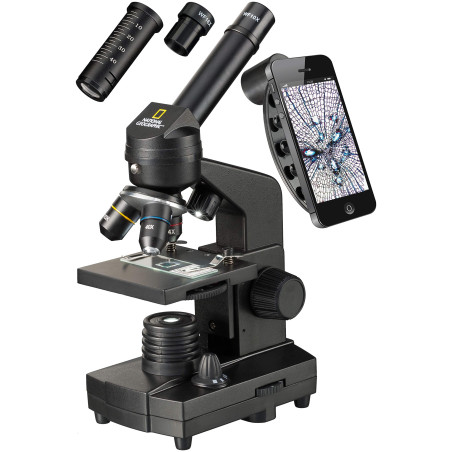 National Geographic 9039001 Microscope avec Support pour Smartphone