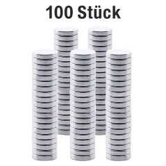 Omnicube — Aimant Puissant Rond en Néodyme N35 (Paquet De 100) | Aimant Frigo Rond Très Puissant 5 X 1 Mm | À Utiliser sur Un Ta
