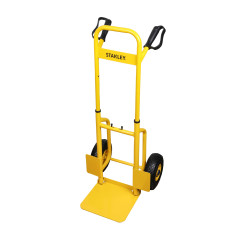 Stanley Chariot Pliable SXWTD-FT520 - Capacité de Charge jusqu'à 120KG - Chariot Pliant - 63 x 52 x 113 CM - Acier - Jaune