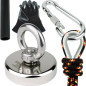 SENSEI Kit de Pêche à l'Aimant, Aimant Néodyme à Œil 110 kg N52 avec Accessories SENSEI Kit de Pêche à l'Aimant, Aimant Néodyme à Œil 110 kg N52 avec Accessories