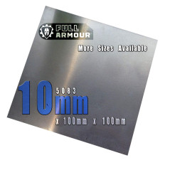 Plaque en aluminium - 10mm 100mm x 100mm (10cm x 10cm)