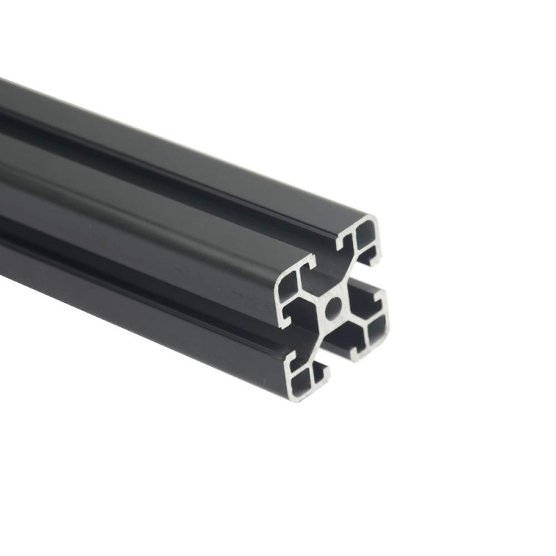 Iverntech 1 rail linéaire anodisé 300 mm 4040 conforme à la norme européenne en aluminium noir avec fente de 8 mm de la série 40 Iverntech 1 rail linéaire anodisé 300 mm 4040 conforme à la norme européenne en aluminium noir avec fente de 8 mm de la série 40