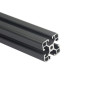 Iverntech 1 rail linéaire anodisé 300 mm 4040 conforme à la norme européenne en aluminium noir avec fente de 8 mm de la série 40 Iverntech 1 rail linéaire anodisé 300 mm 4040 conforme à la norme européenne en aluminium noir avec fente de 8 mm de la série 40