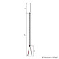 iOVEO 039HG02202 - PT1000 - Capteur de fumée/capteur de température/capteur de collecteur jusqu'à 400 °C avec câble de raccordem iOVEO 039HG02202 - PT1000 - Capteur de fumée/capteur de température/capteur de collecteur jusqu'à 400 °C avec câble de raccordem
