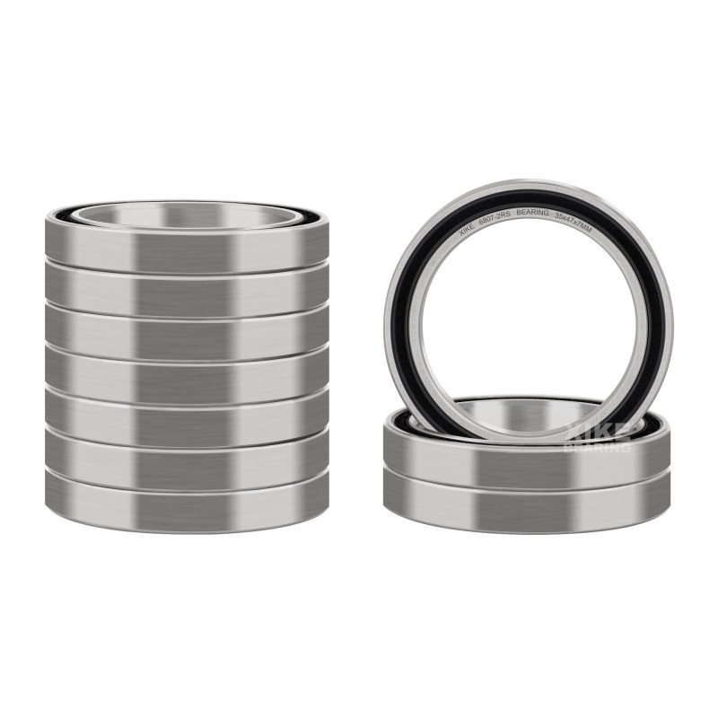 XiKe 6807-2RS 35x47x7mm Roulements à billes, Acier à roulements 100Cr6 en Prélubrifié, DoubleJoint en caoutchouc (2RS) -Lot de 1 XiKe 6807-2RS 35x47x7mm Roulements à billes, Acier à roulements 100Cr6 en Prélubrifié, DoubleJoint en caoutchouc (2RS) -Lot de 1