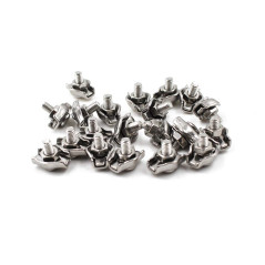 SeeRaphee Acier inoxydable Duplex 2-Post Wire Rope Clip câble Clamp, M4 20 pièces