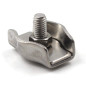SeeRaphee Acier inoxydable Duplex 2-Post Wire Rope Clip câble Clamp, M4 20 pièces SeeRaphee Acier inoxydable Duplex 2-Post Wire Rope Clip câble Clamp, M4 20 pièces