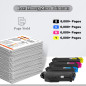TOPRINT Cartouches de Toner Compatibles 4 Couleurs TK5270 TK 5270 TK-5270 8000 Pages pour Noir et 6000 Pages pour CMY pour Kyoce