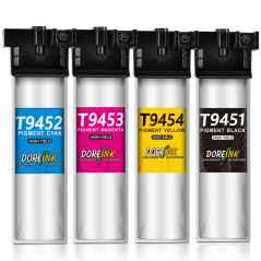 DOREINK T9451-T9454 Cartouches d'encre Compatible avec Epson T945 T9451 T9452 T9453 T9454 pour Epson Workforce Pro WF-C5290DW WF
