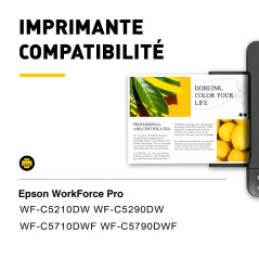 DOREINK T9451-T9454 Cartouches d'encre Compatible avec Epson T945 T9451 T9452 T9453 T9454 pour Epson Workforce Pro WF-C5290DW WF