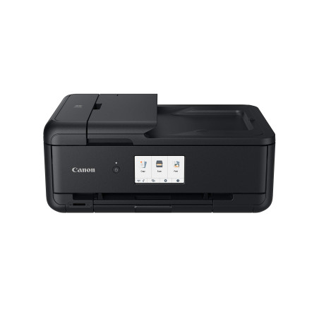Canon PIXMA TS9550a Imprimante Multifonction Jet d’Encre Couleur Format A3 et A4 (5 encres séparées, WiFi, LAN, 2 chargeurs de P
