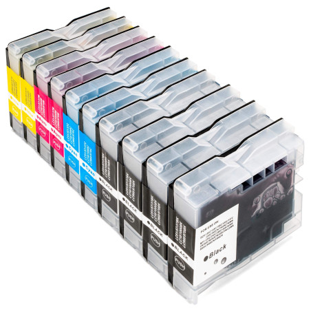 10 cartouches d'encre compatibles pour Brother DCP-130C DCP-135C DCP-150C DCP-330C DCP-350C DCP-540CN DCP-560CN DCP-750CW MFC-23