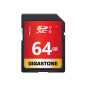 Gigastone 64 Go SDXC Carte Mémoire, Prime Série, Vitesse de Transfert allant jusqu'à 80 Mo/s. pour photos, vidéos, musique, fich
