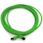 Câble réseau Cat 8 de 0,25 m Câble CAT8 vert - 1 pièce Cat.8 Lan 2000 MHz 40 Gbit s 40GBase-T Poe+ patch cable Câble Ethernet LS