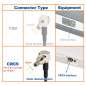 Eightwood Cable SMA Antenne 4G Câble SMA 4G LTE CRC9 Angle Droit Mâle vers SMA Femelle Câble RG174 6 Pouces 15cm 2PCS pour Route Eightwood Cable SMA Antenne 4G Câble SMA 4G LTE CRC9 Angle Droit Mâle vers SMA Femelle Câble RG174 6 Pouces 15cm 2PCS pour Route
