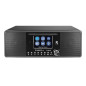 Albrecht DR 895 CD Système Compact Dab+/FM/Internet/CD, Noir, avec écran Couleur 4", Musique stéréo et Podcast, USB, contrôle pa