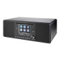 Albrecht DR 895 CD Système Compact Dab+/FM/Internet/CD, Noir, avec écran Couleur 4", Musique stéréo et Podcast, USB, contrôle pa
