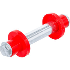 BGS Diy 81951 | Kit d’essieux pour roue de brouette | 128 mm | Ø 20 mm | avec 2 douilles d’écartement