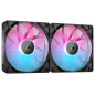 CORSAIR iCUE LINK RX140 RGB 140mm Ventilateurs PWM avec Hub Système iCUE LINK - Roulement à Dôme Magnétique - Dual Pack - Noir CORSAIR iCUE LINK RX140 RGB 140mm Ventilateurs PWM avec Hub Système iCUE LINK - Roulement à Dôme Magnétique - Dual Pack - Noir