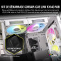 CORSAIR iCUE Link RX140 RGB 140mm Ventilateurs PWM avec Hub Système iCUE Link - Roulement à Dôme Magnétique - Dual Pack - Blanc