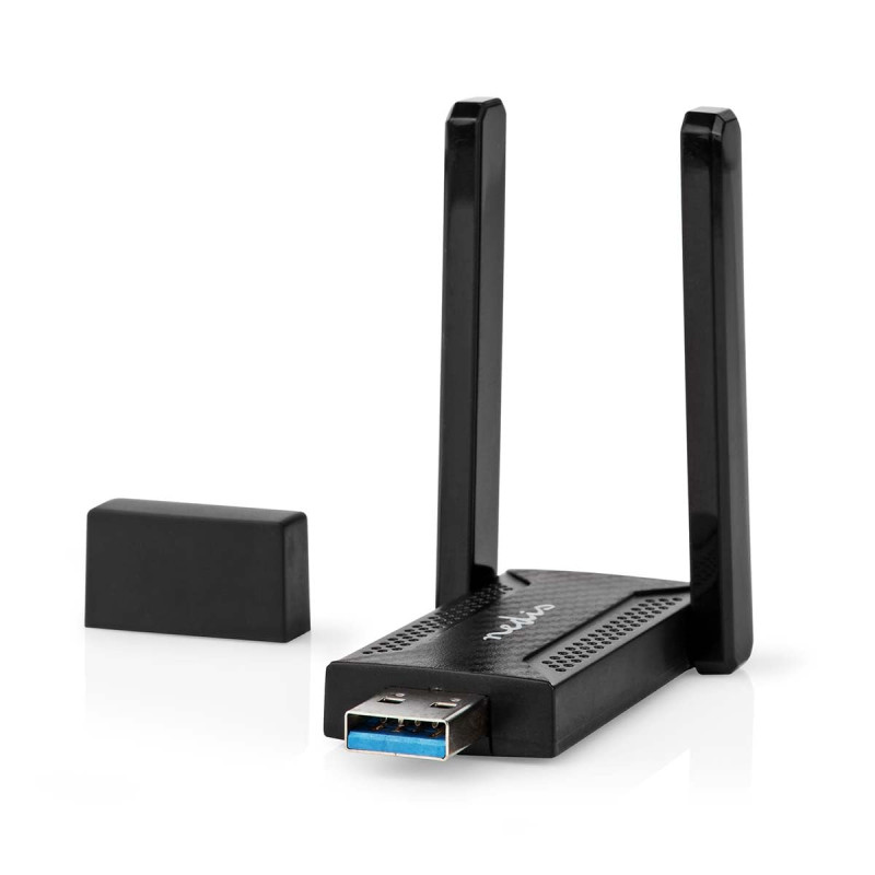 Nedis Dongle Réseau | Wi-FI | AC1200 | 2.4/5GHz (Dual Band) | USB3.0 | Vitesse Wi-FI Totale: 1200Mbps | Windows 10 / Windows 11 Nedis Dongle Réseau | Wi-FI | AC1200 | 2.4/5GHz (Dual Band) | USB3.0 | Vitesse Wi-FI Totale: 1200Mbps | Windows 10 / Windows 11