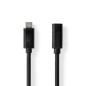 NEDIS Câble USB - USB 3.2 Gen 1 - Connecteur USB-C - Prise USB-C - 4K@60Hz - 5 Gbps - Nickelé - 2.00 m - Rond - PVC - Noir - Boî NEDIS Câble USB - USB 3.2 Gen 1 - Connecteur USB-C - Prise USB-C - 4K@60Hz - 5 Gbps - Nickelé - 2.00 m - Rond - PVC - Noir - Boî