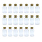 WYAN 20Pcs 7ML Petite Bouteille en Verre,Tube a Essai Verre pour Les Mariages,Set Petit Flacon Verres,Bocaux en Verres Mariage, WYAN 20Pcs 7ML Petite Bouteille en Verre,Tube a Essai Verre pour Les Mariages,Set Petit Flacon Verres,Bocaux en Verres Mariage,