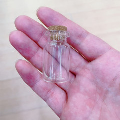 WYAN 20Pcs 7ML Petite Bouteille en Verre,Tube a Essai Verre pour Les Mariages,Set Petit Flacon Verres,Bocaux en Verres Mariage, 