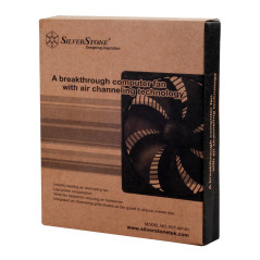 SilverStone SST-AP181 - Air Penetrator ventilateur de 180mm pour ordinateur, Flux d'air performant, noir