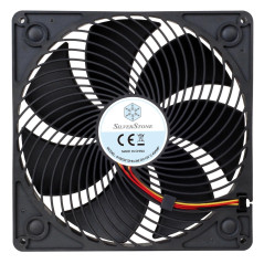 SilverStone SST-AP181 - Air Penetrator ventilateur de 180mm pour ordinateur, Flux d'air performant, noir