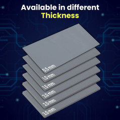 Gelid Solutions GP-Extreme 80x40x1.5mm (2pcs)-Pads Thermiques 12W-Excellente Conduction Thermique-Comble les Espaces Idéal Insta