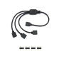 QWORK® Câble répartiteur ARGB, 5 V, 3 broches, cable rgb pc, 1 prise vers 3 fiches, 30 cm, pour refroidisseur CPU et ventilateur QWORK® Câble répartiteur ARGB, 5 V, 3 broches, cable rgb pc, 1 prise vers 3 fiches, 30 cm, pour refroidisseur CPU et ventilateur