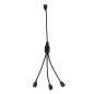 QWORK® Câble répartiteur ARGB, 5 V, 3 broches, cable rgb pc, 1 prise vers 3 fiches, 30 cm, pour refroidisseur CPU et ventilateur QWORK® Câble répartiteur ARGB, 5 V, 3 broches, cable rgb pc, 1 prise vers 3 fiches, 30 cm, pour refroidisseur CPU et ventilateur