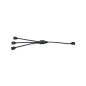 QWORK® Câble répartiteur ARGB, 5 V, 3 broches, cable rgb pc, 1 prise vers 3 fiches, 30 cm, pour refroidisseur CPU et ventilateur QWORK® Câble répartiteur ARGB, 5 V, 3 broches, cable rgb pc, 1 prise vers 3 fiches, 30 cm, pour refroidisseur CPU et ventilateur