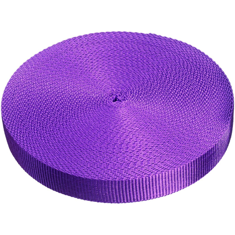 Direct Manufacturing Rouleau de sangle en polypropylène de 25 mm x 50 m pour le bricolage, sangles, harnais, arrimage et plus en Direct Manufacturing Rouleau de sangle en polypropylène de 25 mm x 50 m pour le bricolage, sangles, harnais, arrimage et plus en