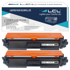 LCL Cartouche de Toner Compatible 30A 30X CF230A CF230X 3500Pages (2Noir) Remplacement pour HP Laser Jet Pro M203D M203DN M203DW