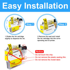 LCL Cartouche d'encre Compatible LC-3213 LC3213 LC-3213Y LC3213Y (1Jaune) Remplacement pour Brother DCP-J770 DCP-J772DW DCP-J774