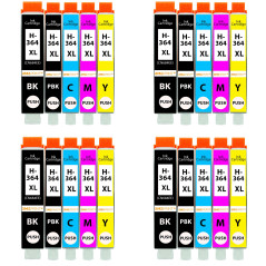 Amaprint 20 XL Cartouches Compatible avec HP 364 364XL PBK pour DeskJet 5445 5460 OfficeJet 7515 PhotoSmart 7510 7520 B8550 C532