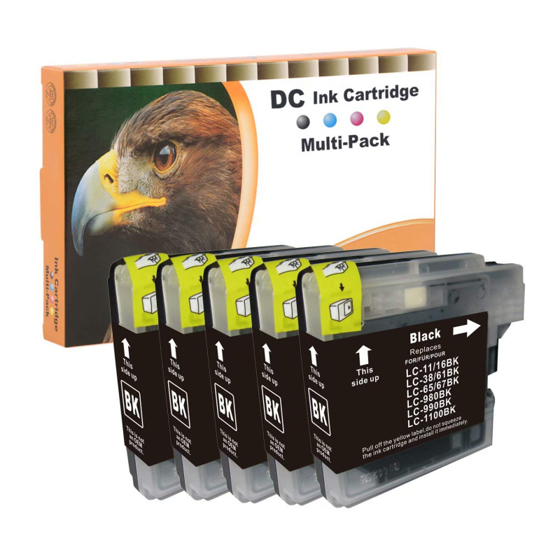 D&C Cartouches d'encre compatibles pour Brother LC-980/1100 DCP-185C DCP-385C DCP-395CN DCP-585CW DCP-6690CW DCP-J615W DCP-J715W D&C Cartouches d'encre compatibles pour Brother LC-980/1100 DCP-185C DCP-385C DCP-395CN DCP-585CW DCP-6690CW DCP-J615W DCP-J715W