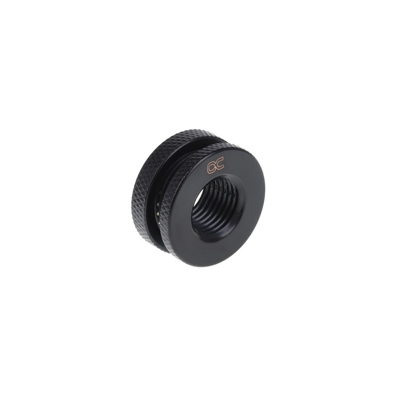 Alphacool - Passe Cloison Double Filetage 1/4" - Version Courte - Noir Alphacool - Passe Cloison Double Filetage 1/4" - Version Courte - Noir
