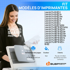 Bubprint Compatible pour HP 26X CF226X Cartouche de Toner pour LaserJet Pro M402 M402D M402DN M402DNE M402DW M402M M402N MFP M42