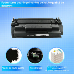 Bubprint Compatible pour HP 26X CF226X Cartouche de Toner pour LaserJet Pro M402 M402D M402DN M402DNE M402DW M402M M402N MFP M42