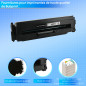 Bubprint Toner compatible pour HP 410A CF410A 410X CF410X pour Color LaserJet Pro MFP M477fdw M377dw M477fdn M477fnw m452dn M452