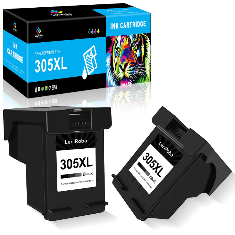 LeciRoba Cartouche 305 XL pour HP Noir et Couleur ,pour Encre 307xl Deskjet 1210 2710 2720 2721 2722 2723 4130 Envy 6010 6020 60 LeciRoba Cartouche 305 XL pour HP Noir et Couleur ,pour Encre 307xl Deskjet 1210 2710 2720 2721 2722 2723 4130 Envy 6010 6020 60