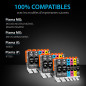 Smart Ink Compatible Cartouche d'encre de Remplacement pour Canon PGI 550 XL 550XL CLI 551 XL 551XL 18Pack(6 PGBK & 3 BK/C/M/Y) Smart Ink Compatible Cartouche d'encre de Remplacement pour Canon PGI 550 XL 550XL CLI 551 XL 551XL 18Pack(6 PGBK & 3 BK/C/M/Y)