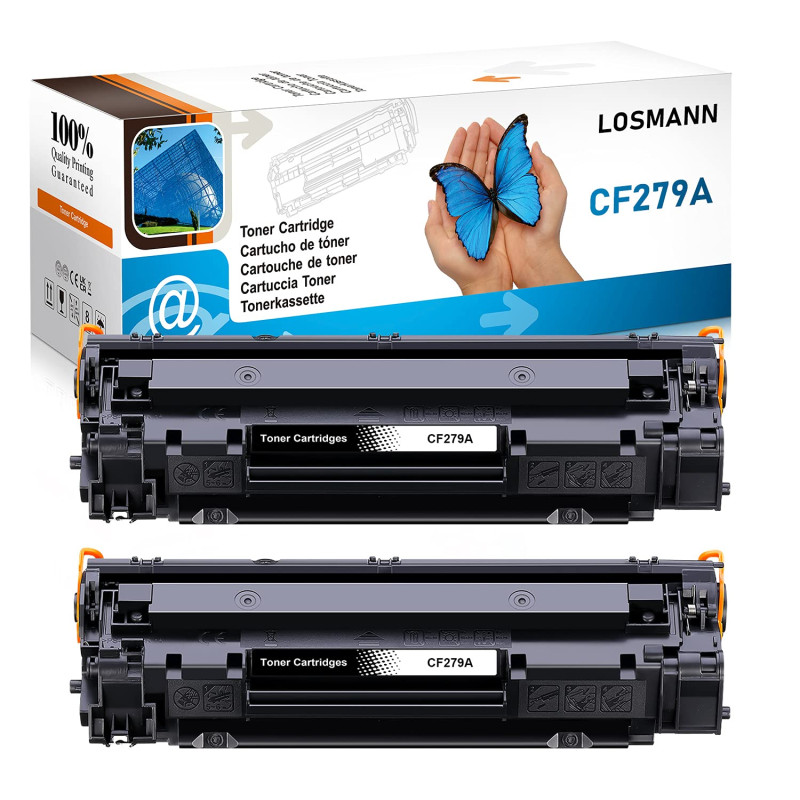 LOSMANN Compatible Cartouche de Toner Remplacement pour HP CF279A CF279 CF-279 A 279A 79A pour HP LaserJet Pro M12, M12a, M12 Se