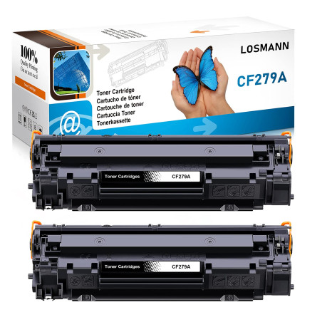LOSMANN Compatible Cartouche de Toner Remplacement pour HP CF279A CF279 CF-279 A 279A 79A pour HP LaserJet Pro M12, M12a, M12 Se