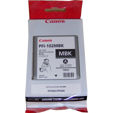Canon PFI-102MBK 130ml Noir Mat Cartouche d'encre